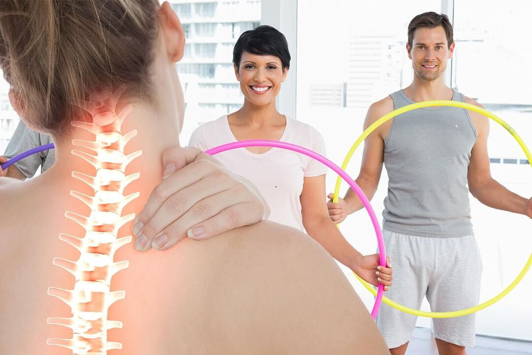 Aktiver Lebensstil mit Osteochondrose.